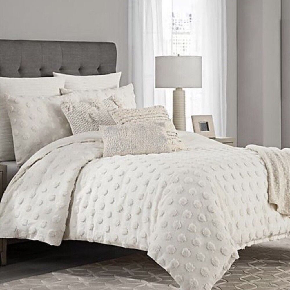 Kas Room Eden Twin Duvet Cover Ivory 68”x90”